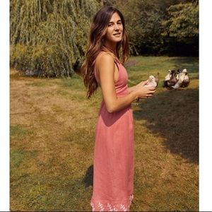 Christy Dawn-The Gretchen Dress-coral embroidery-S